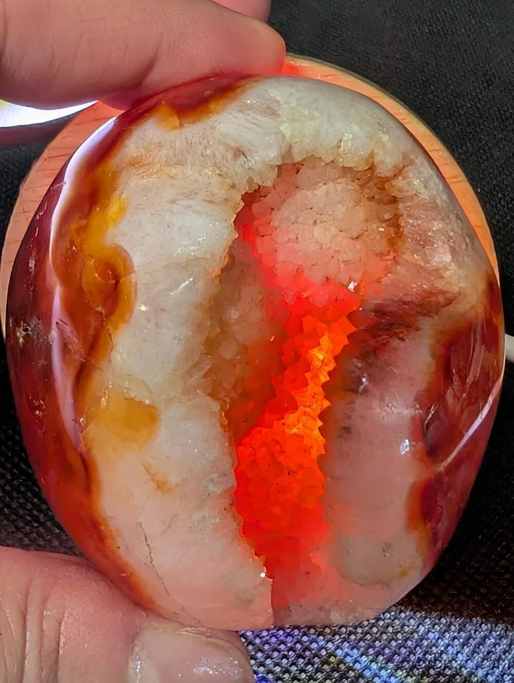 Carnelian Agate Geode